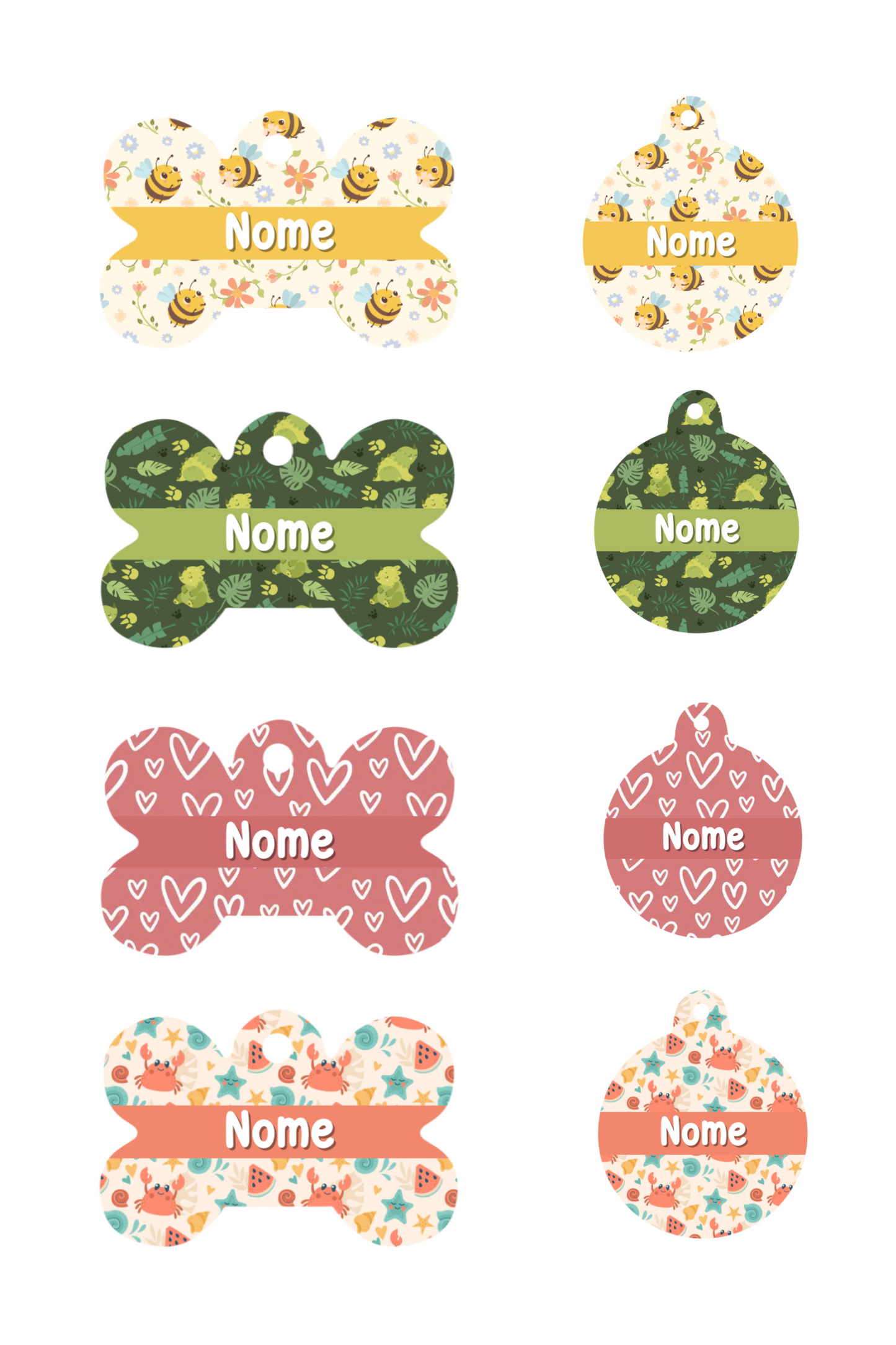 ID tags - Varied patterns