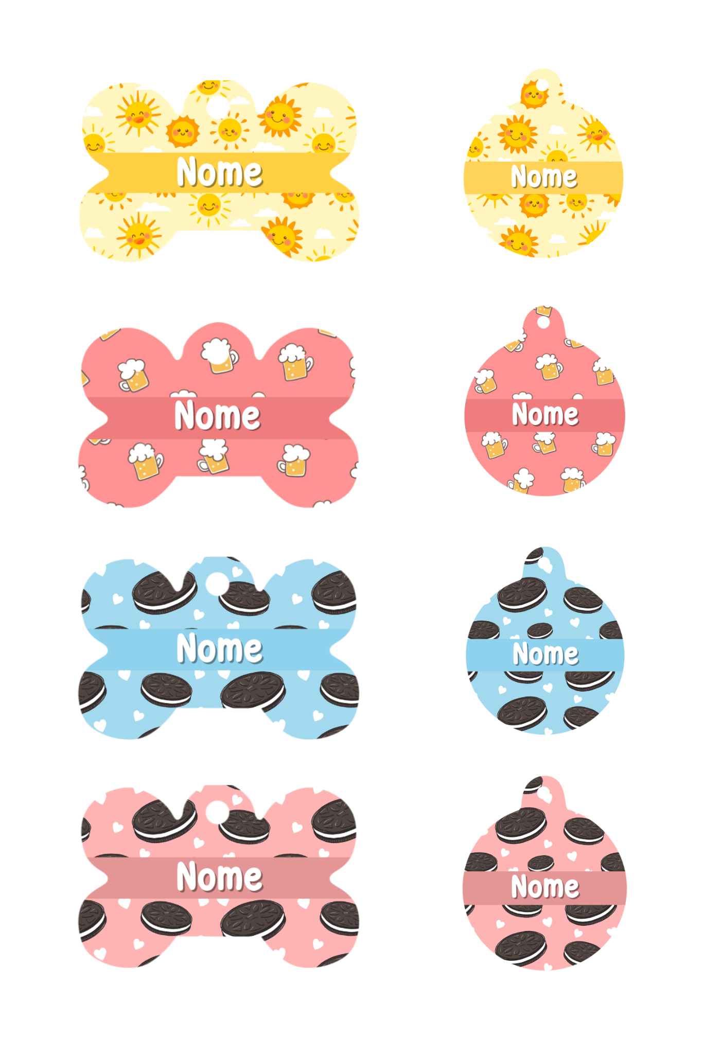 ID tags - Varied patterns