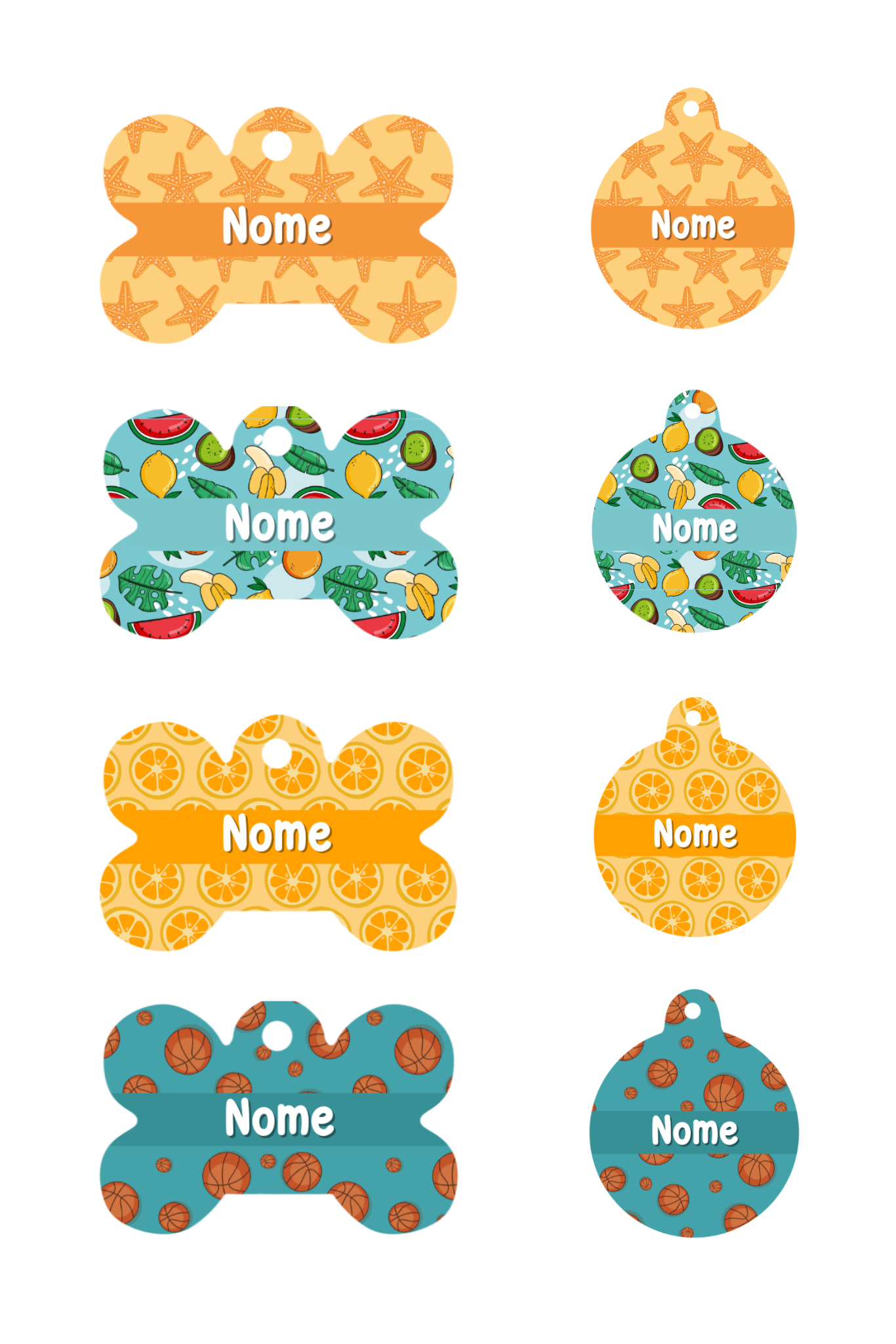 ID tags - Varied patterns