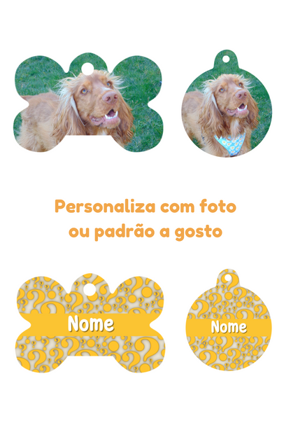 Chapas de identificação - Personalizada